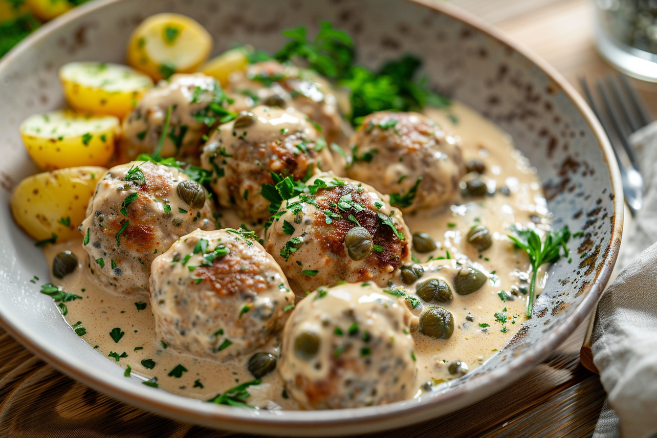 Königsberger Klopse – fertig angerichtet