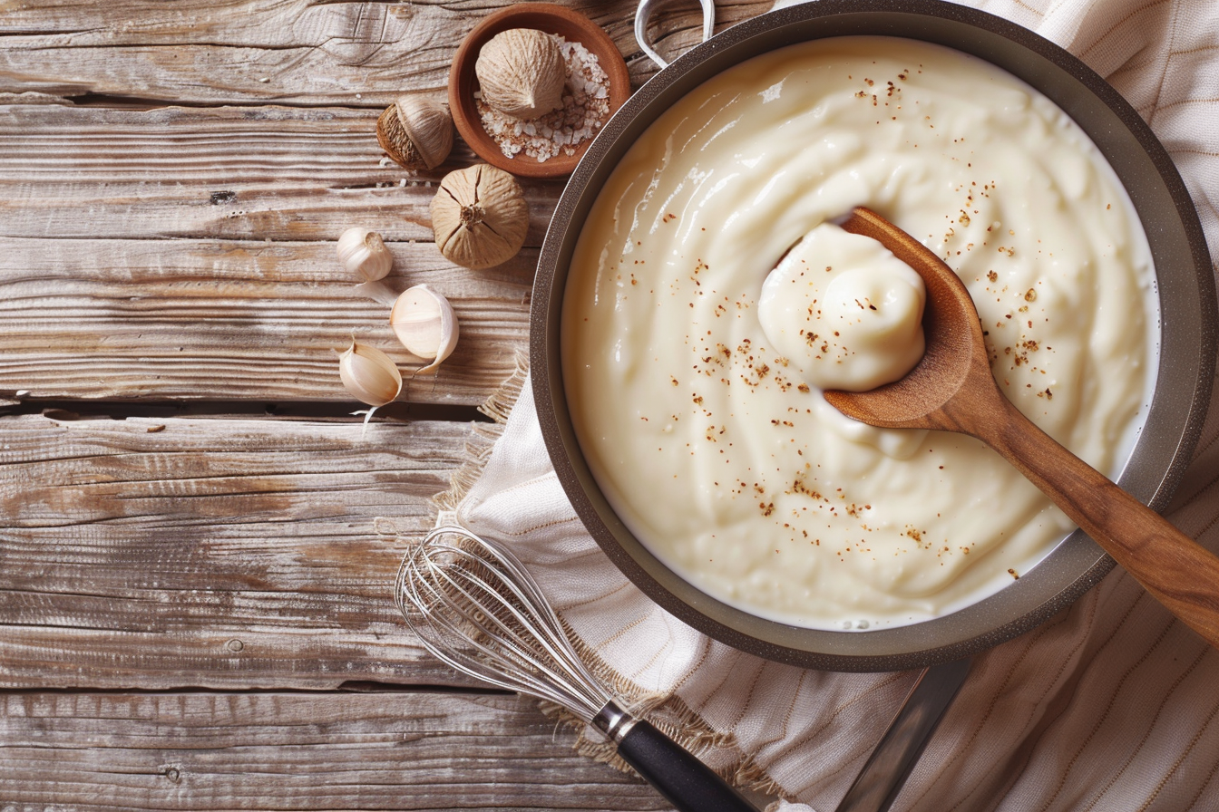 Béchamel – fertig angerichtet und serviert