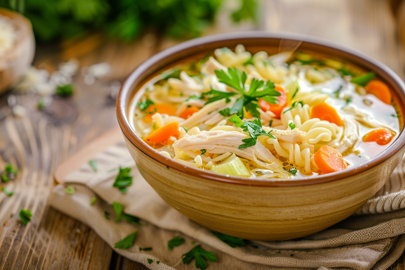 Chicken Noodle Soup – fertig angerichtet