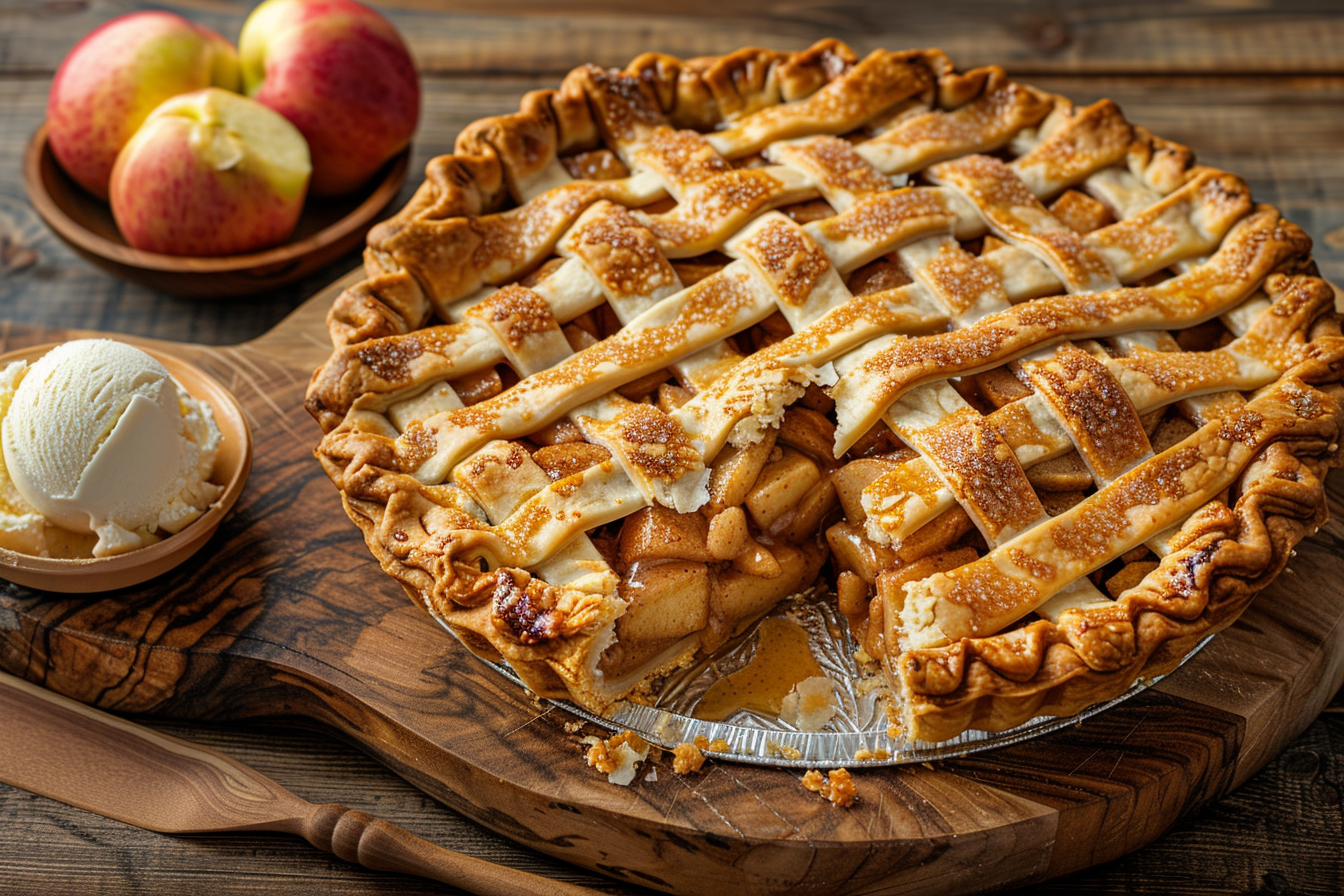 Apple Pie – fertig angerichtet und serviert