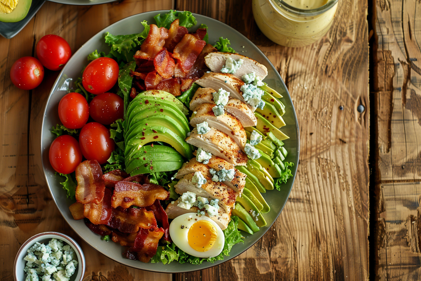 Cobb Salad – fertig angerichtet und serviert