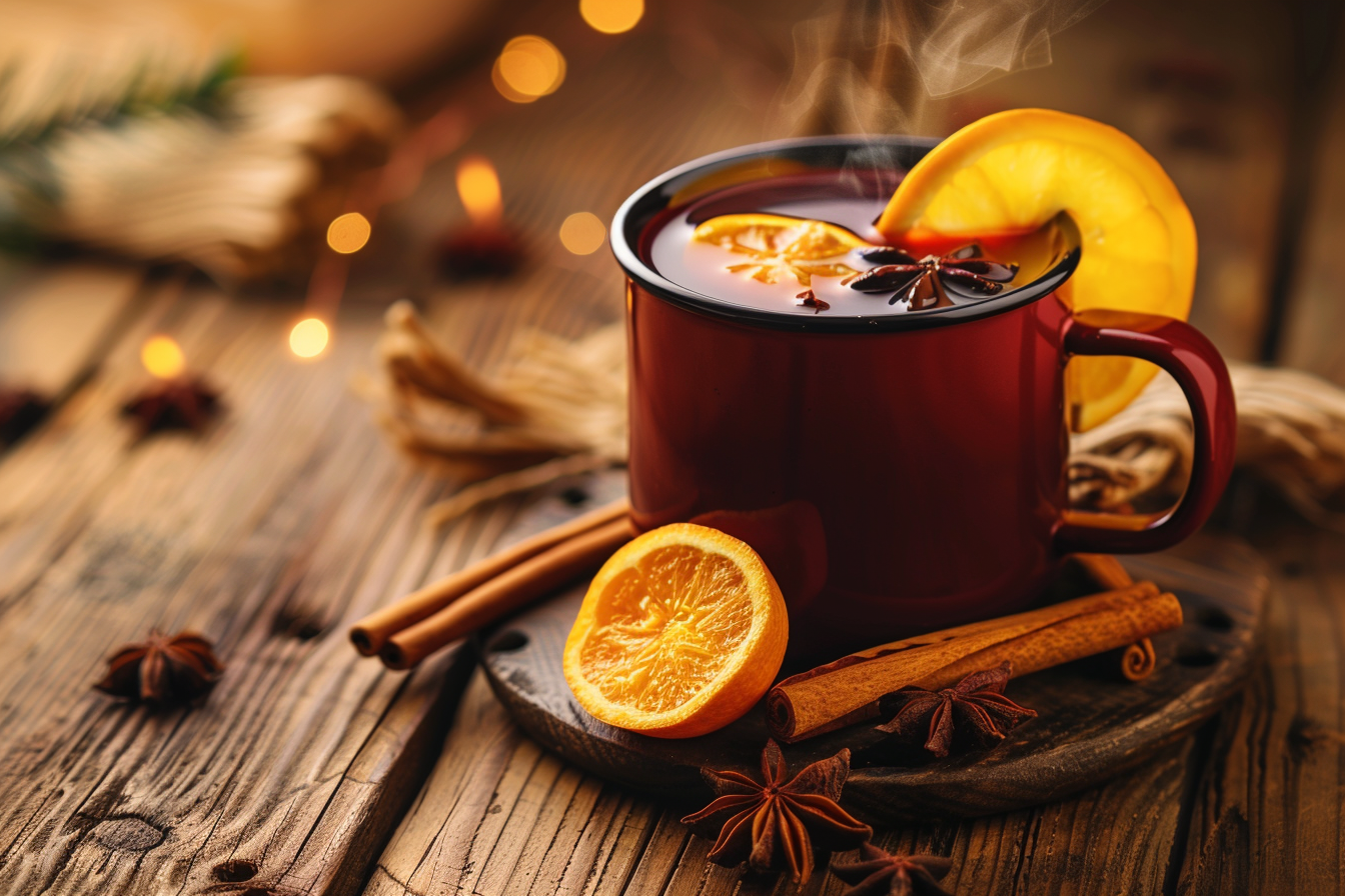 Glühwein – fertig angerichtet und serviert
