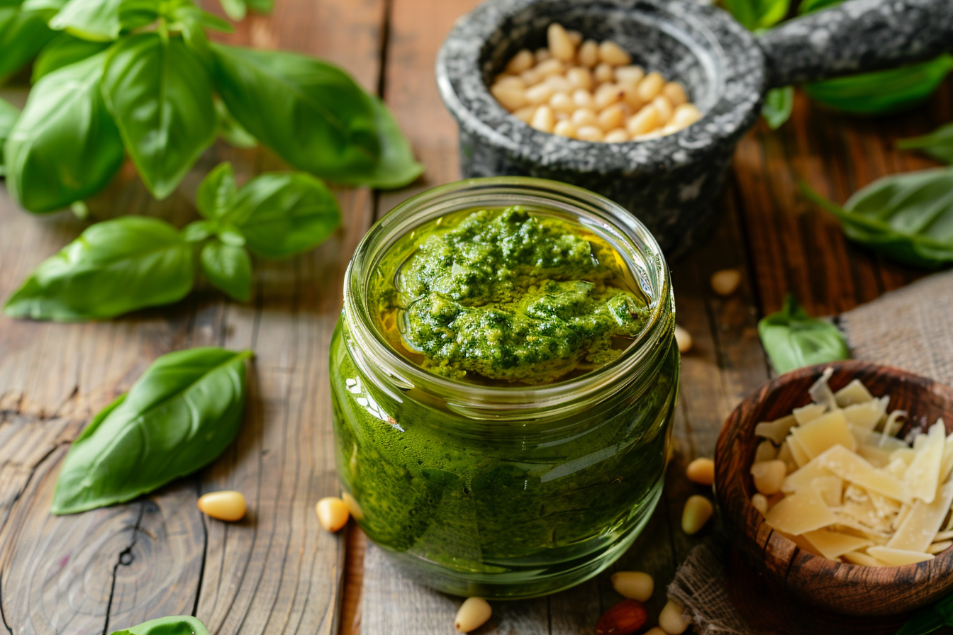 Pesto aus allem, was da ist – fertig angerichtet