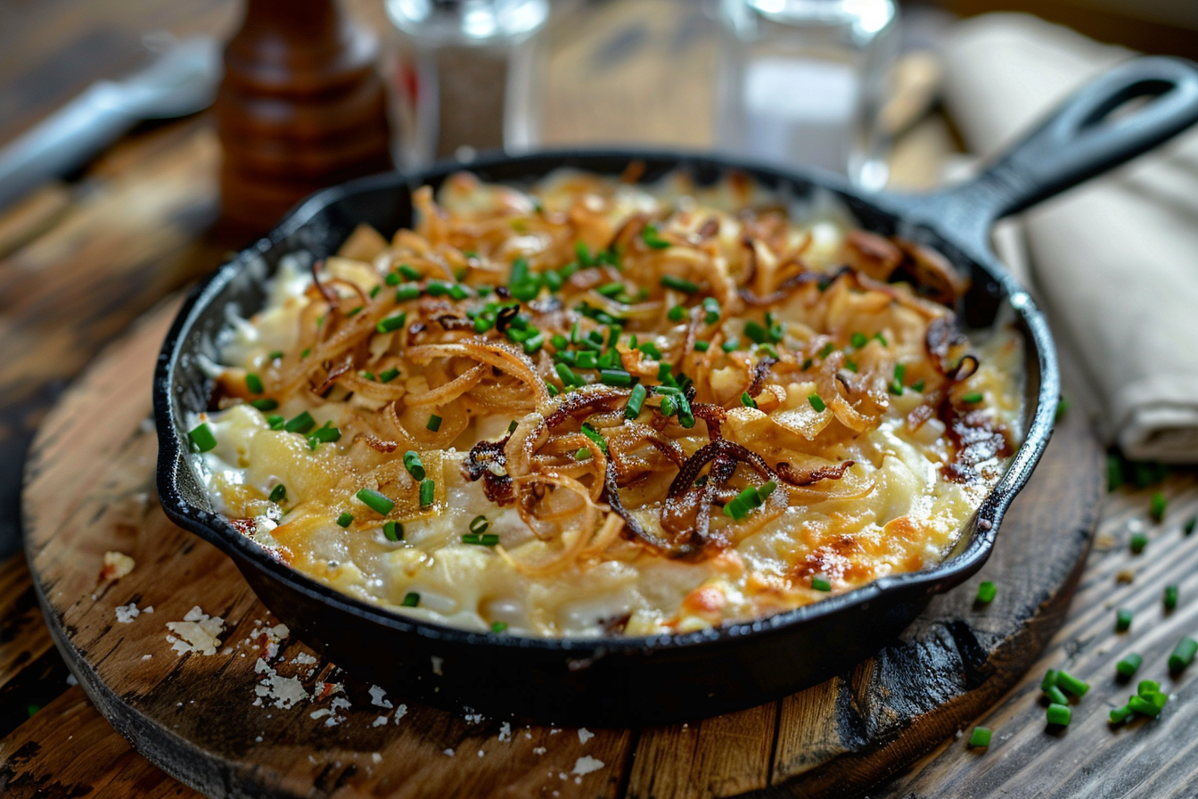 Allgäuer Käsespätzle – fertig angerichtet