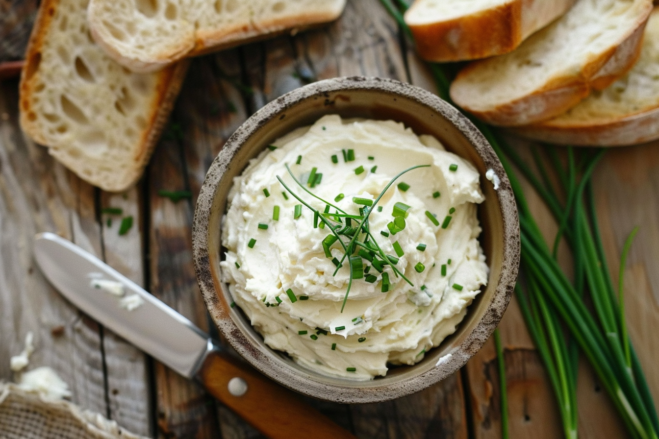Veganer Cashew-Käse – fertig angerichtet und serviert