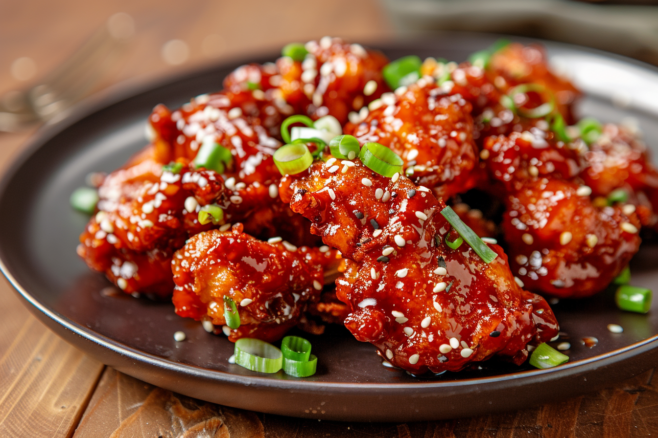 Korean Fried Chicken – fertig angerichtet
