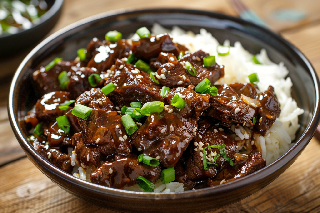 Mongolian Beef – fertig angerichtet