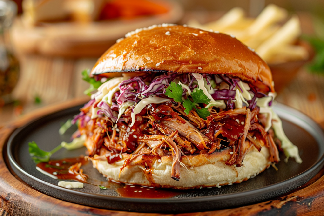 Pulled Pork Burger – fertig angerichtet