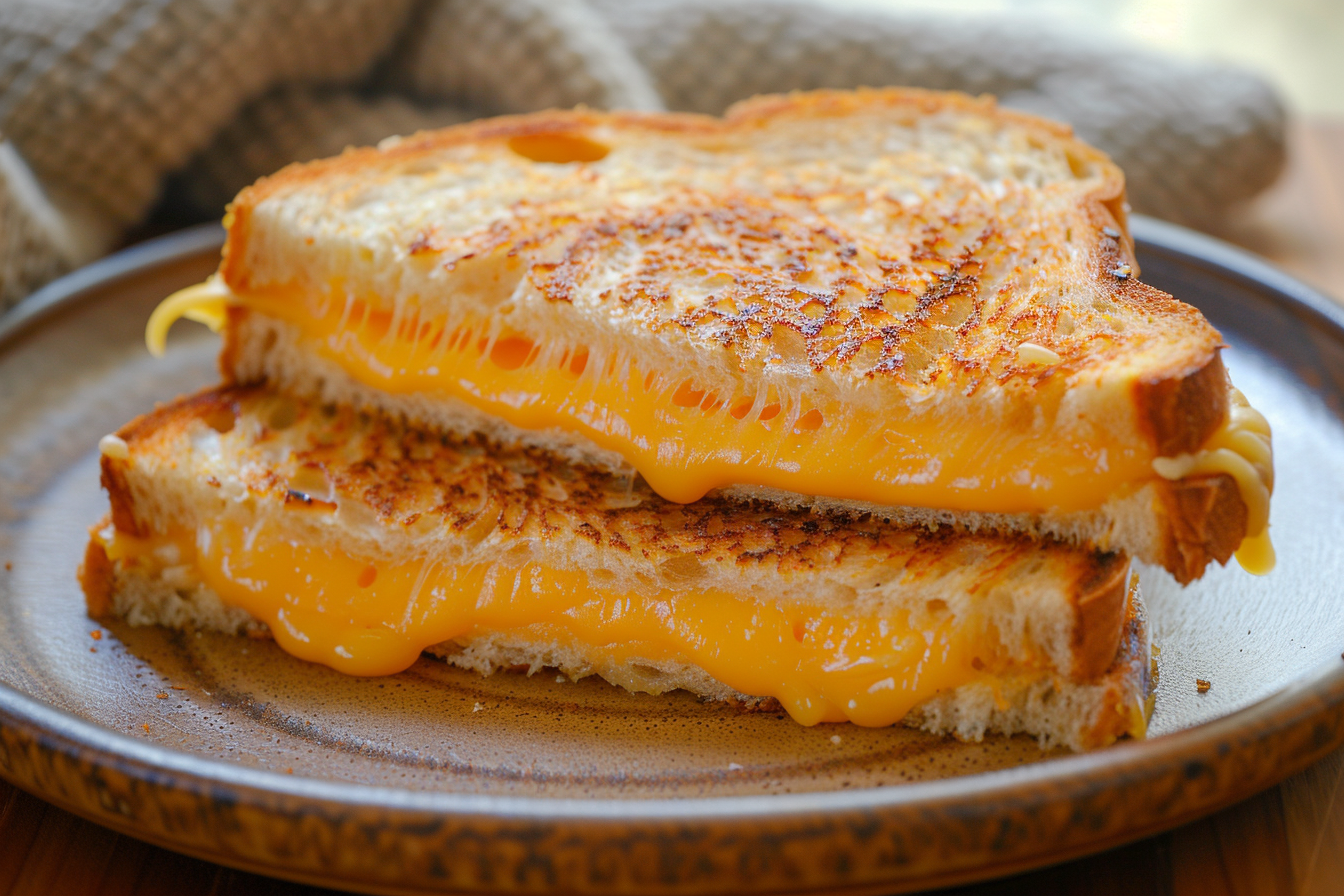 Grilled Cheese Sandwich – fertig angerichtet
