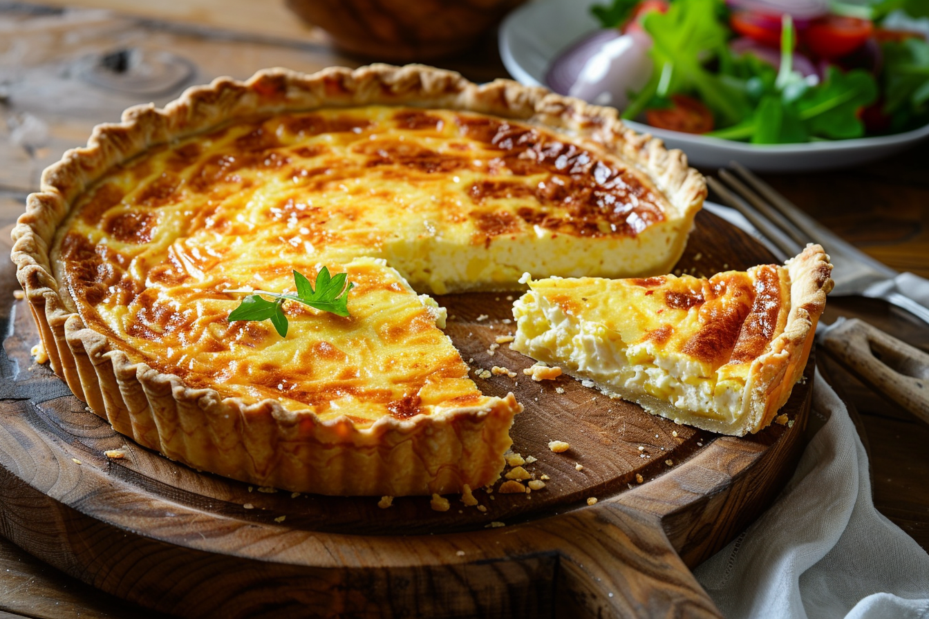 Quiche Lorraine – fertig angerichtet und serviert