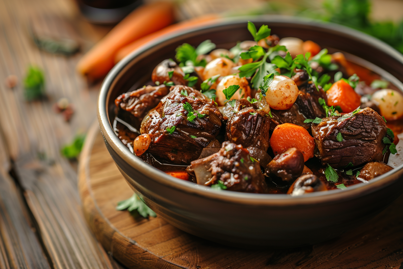 Boeuf Bourguignon – fertig angerichtet
