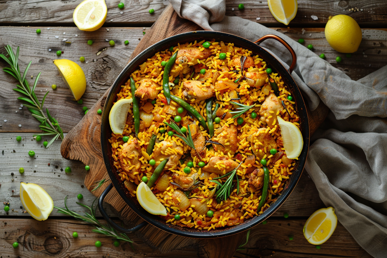 Paella Valenciana – fertig angerichtet