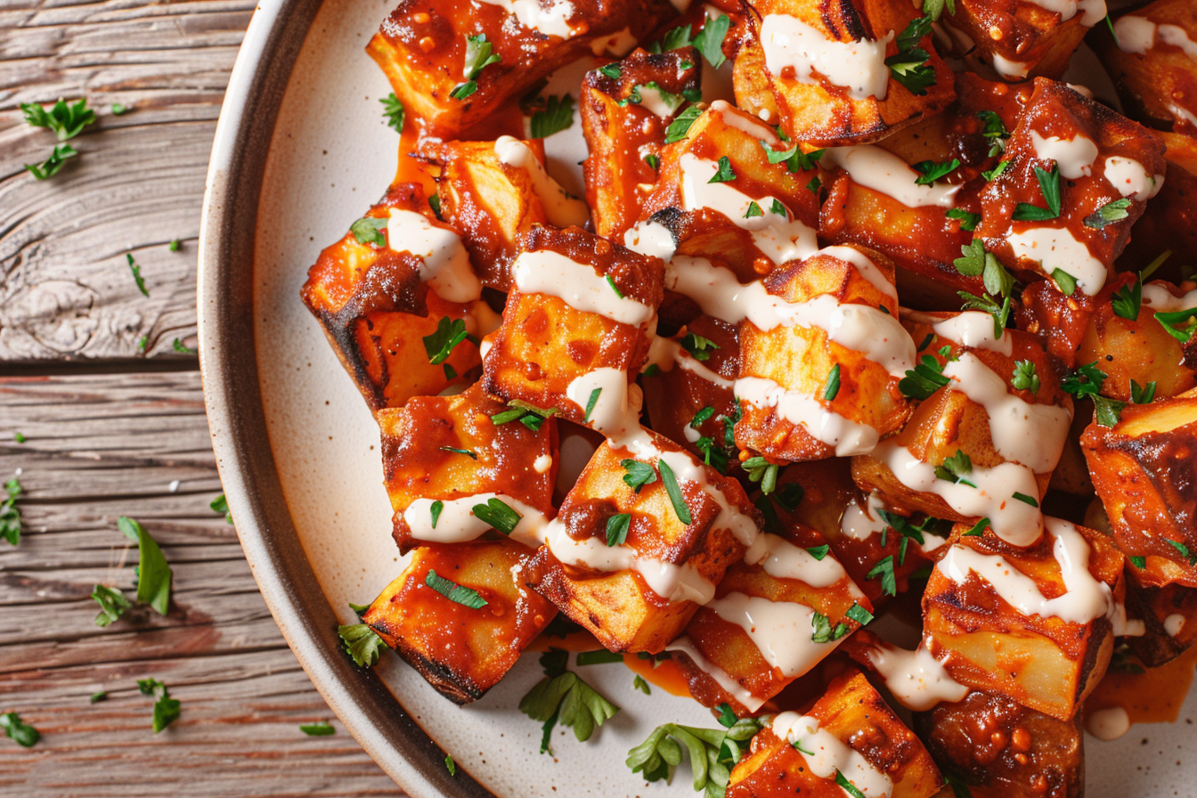 Patatas Bravas – fertig angerichtet und serviert